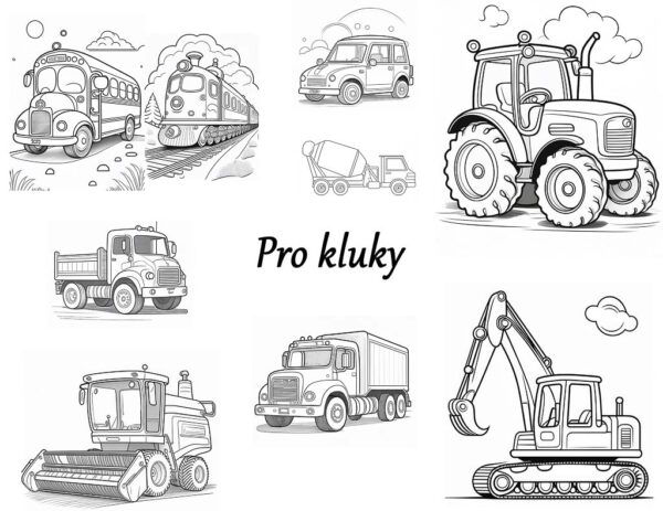 omalovánky pro kluky